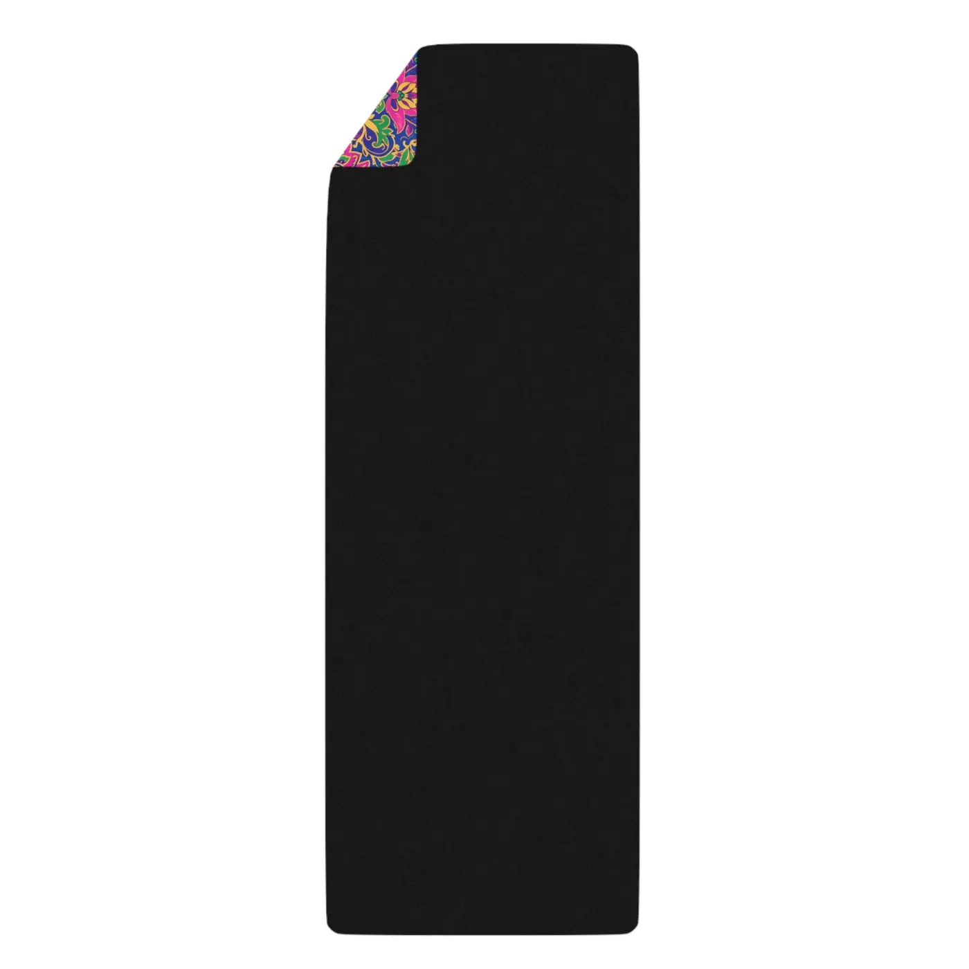 Vibrant Floral Rubber Yoga Mat - Grippy Microfiber Suede - DipaliZ
