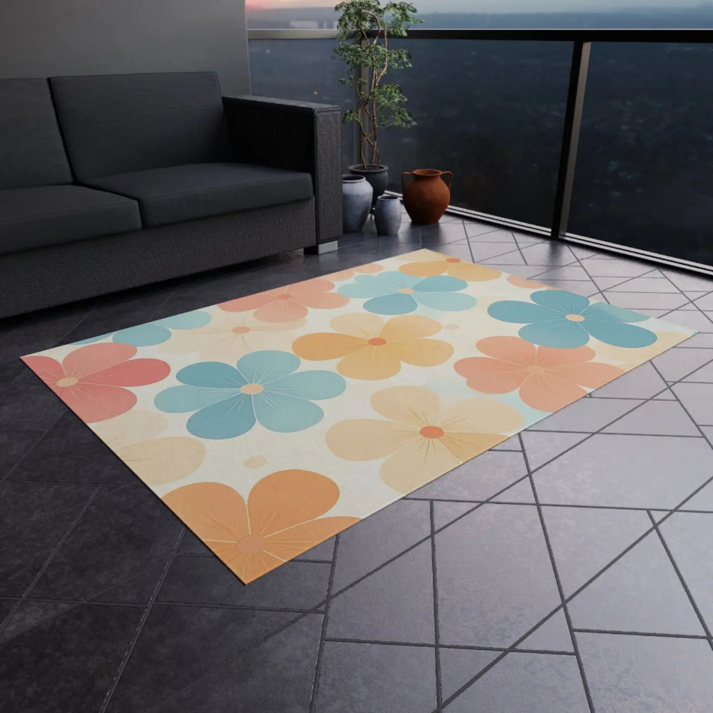 Outdoor Rug Today - Cozy Garden Escape Design - DipaliZ