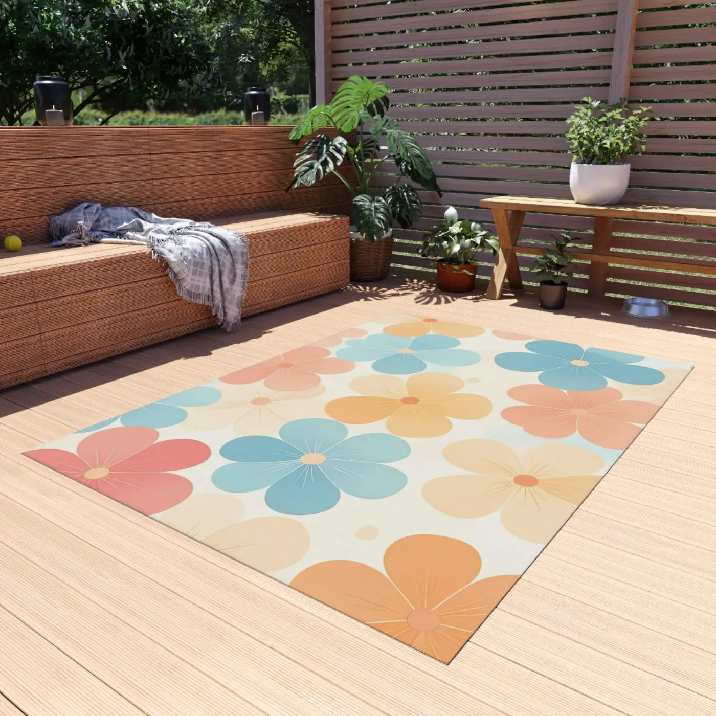 Outdoor Rug Today - Cozy Garden Escape Design - DipaliZ