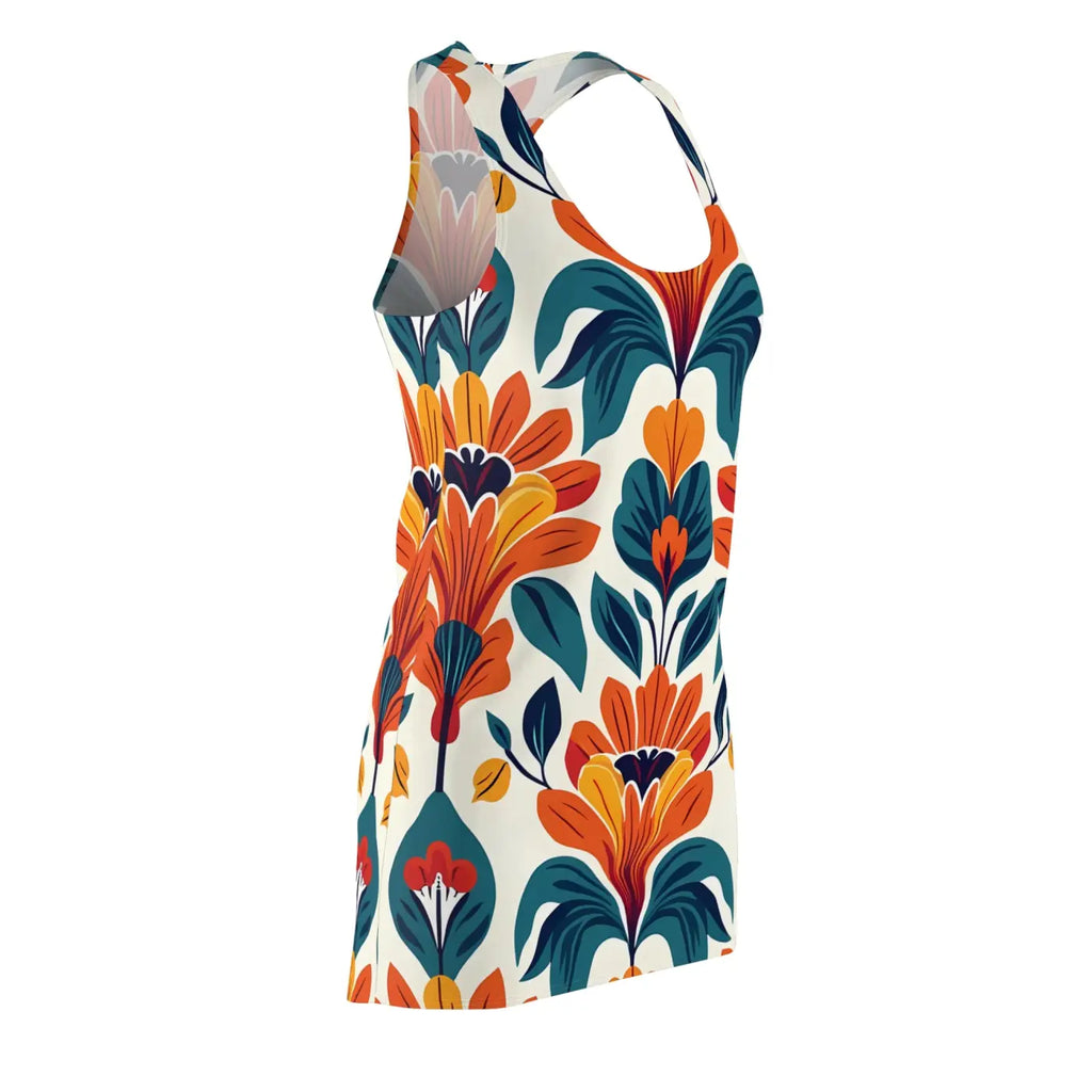 Vibrant Floral Racerback Dress - Summer Celebration - DipaliZ