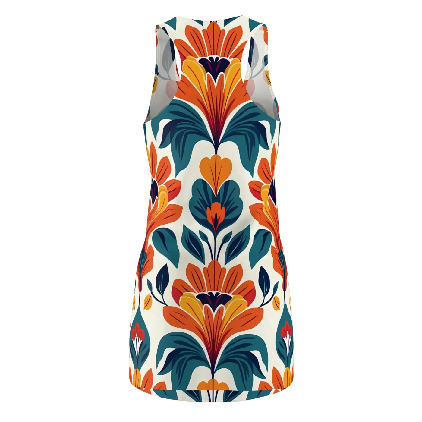 Vibrant Floral Racerback Dress - Summer Celebration - DipaliZ