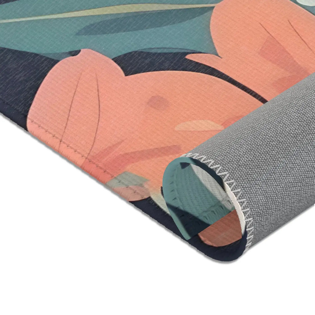 Vibrant Flowers Area Rugs - Polyester Chenille Comfort - DipaliZ