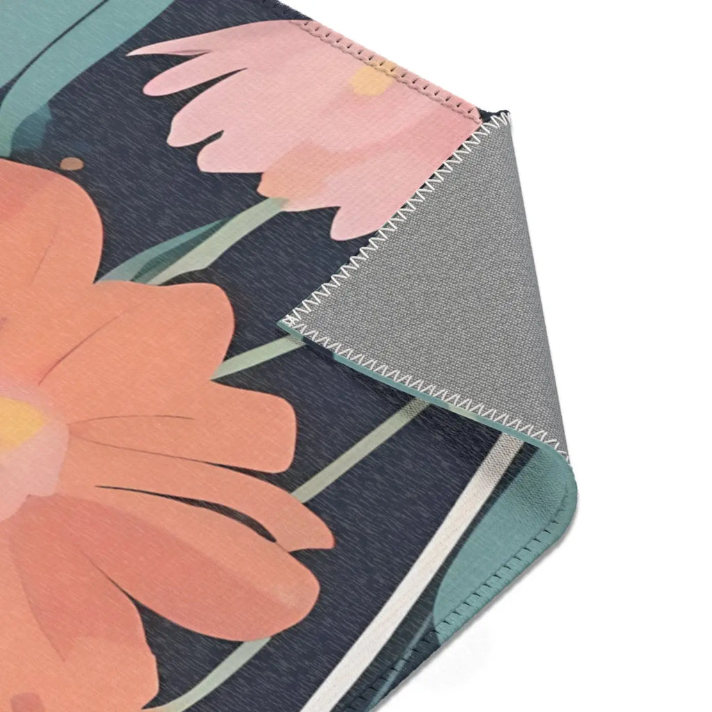 Vibrant Flowers Area Rugs - Polyester Chenille Comfort - DipaliZ