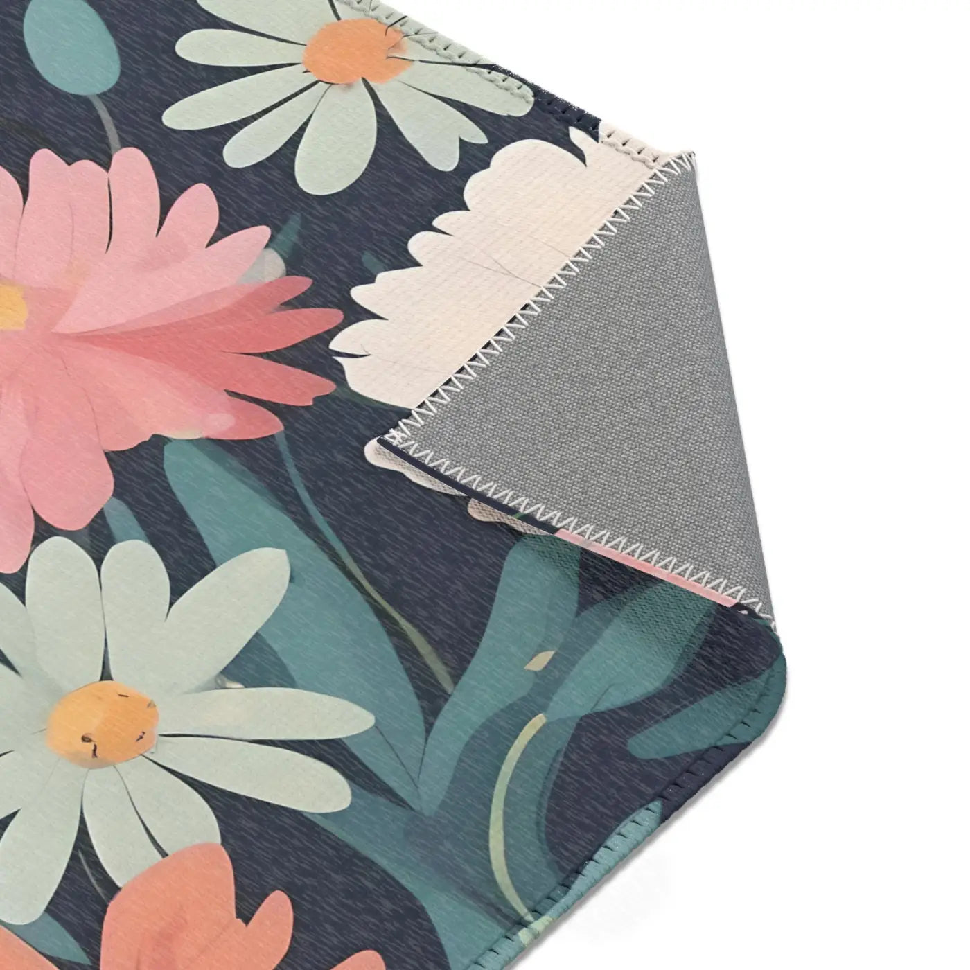 Vibrant Flowers Area Rugs - Polyester Chenille Comfort - DipaliZ