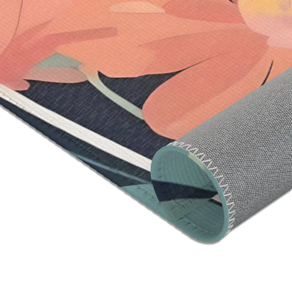 Vibrant Flowers Area Rugs - Polyester Chenille Comfort - DipaliZ
