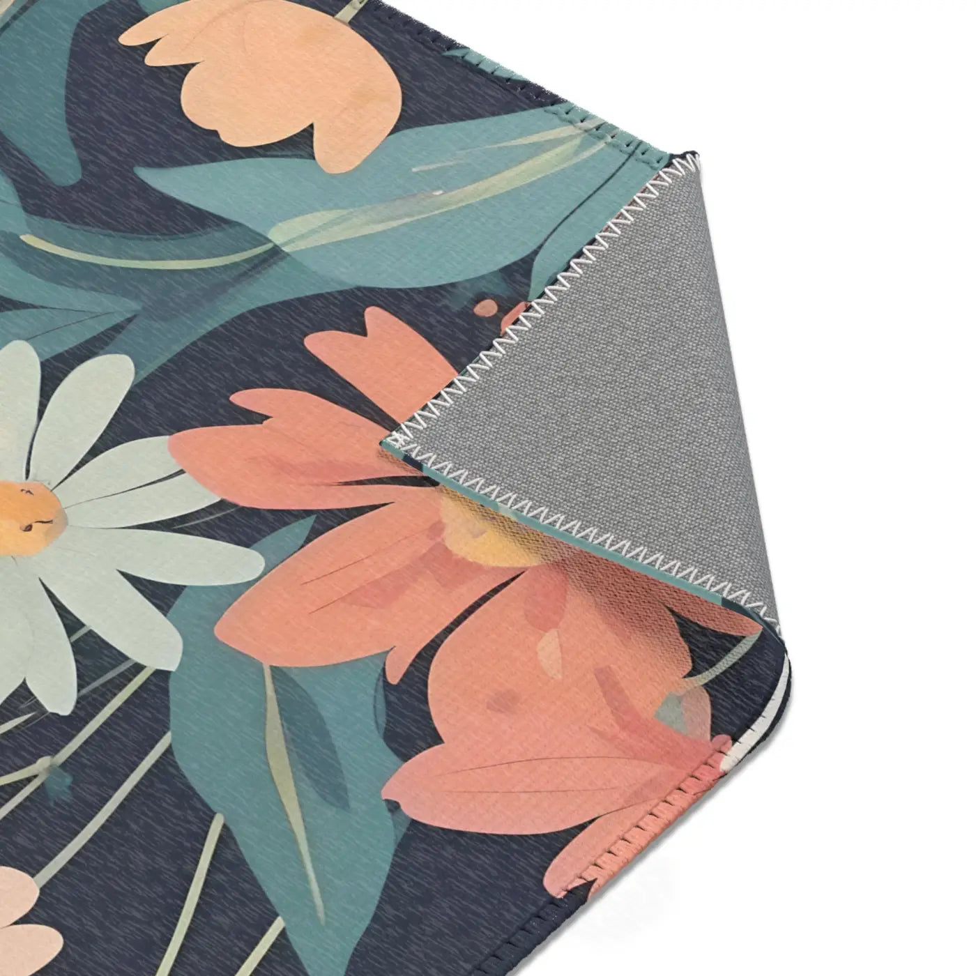 Vibrant Flowers Area Rugs - Polyester Chenille Comfort - DipaliZ