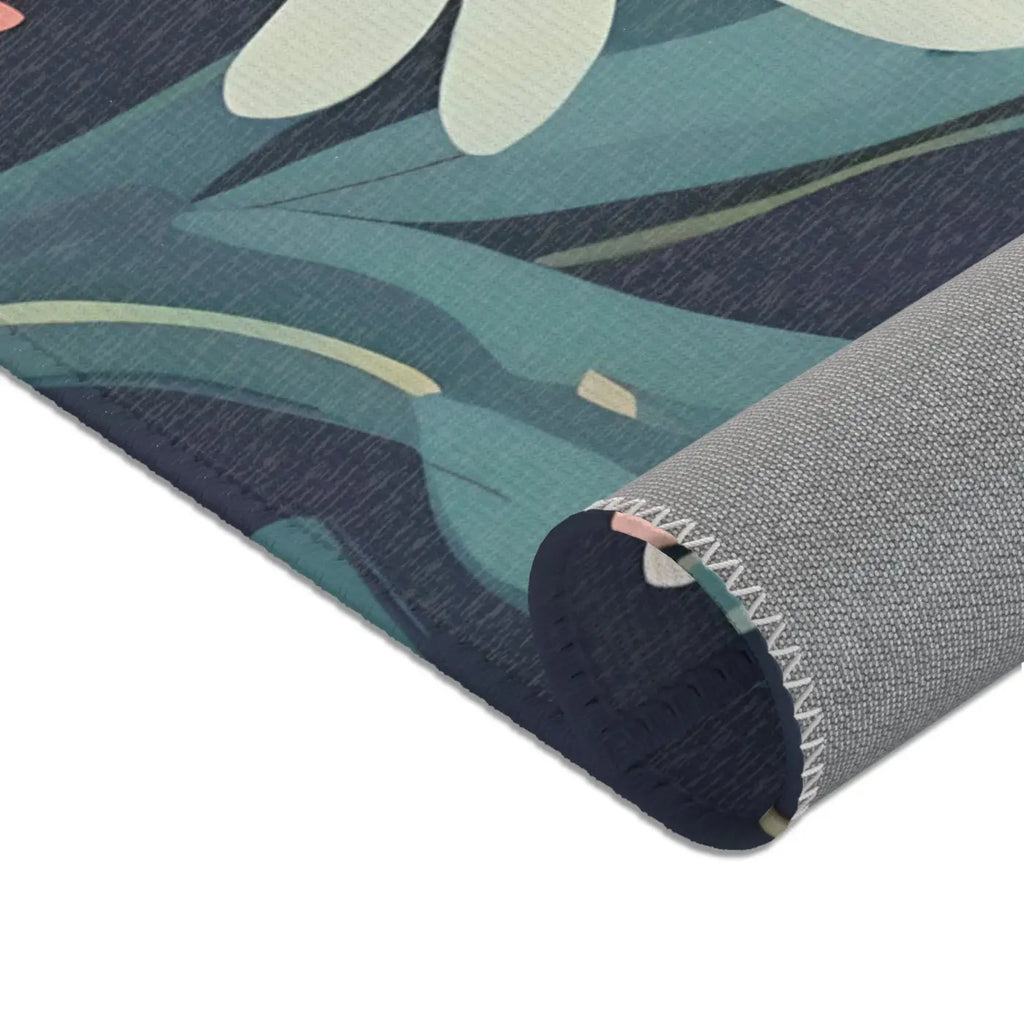 Vibrant Flowers Area Rugs - Polyester Chenille Comfort - DipaliZ