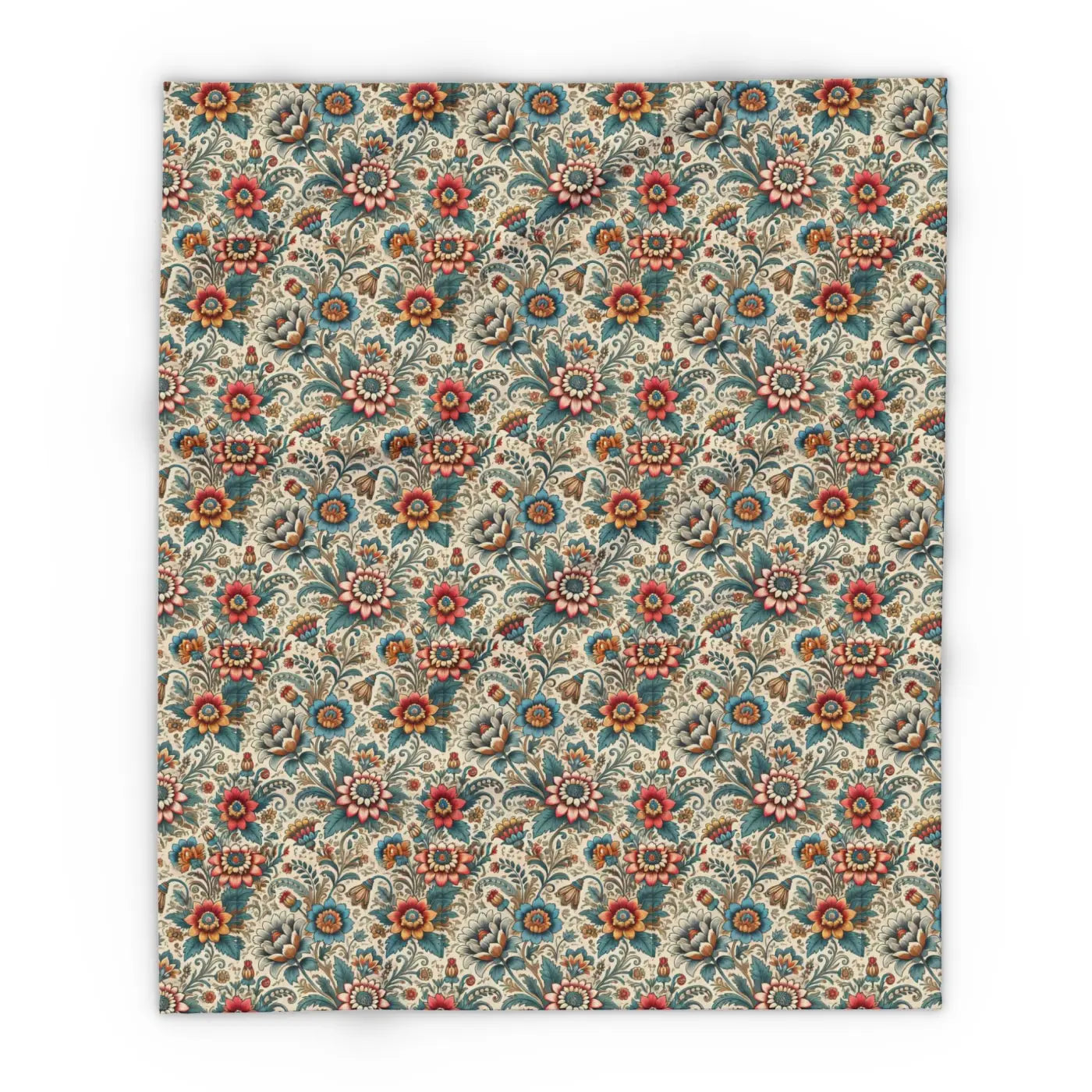 Vibrant Flowers Arctic Fleece Blanket - Cozy Home Decor - DipaliZ