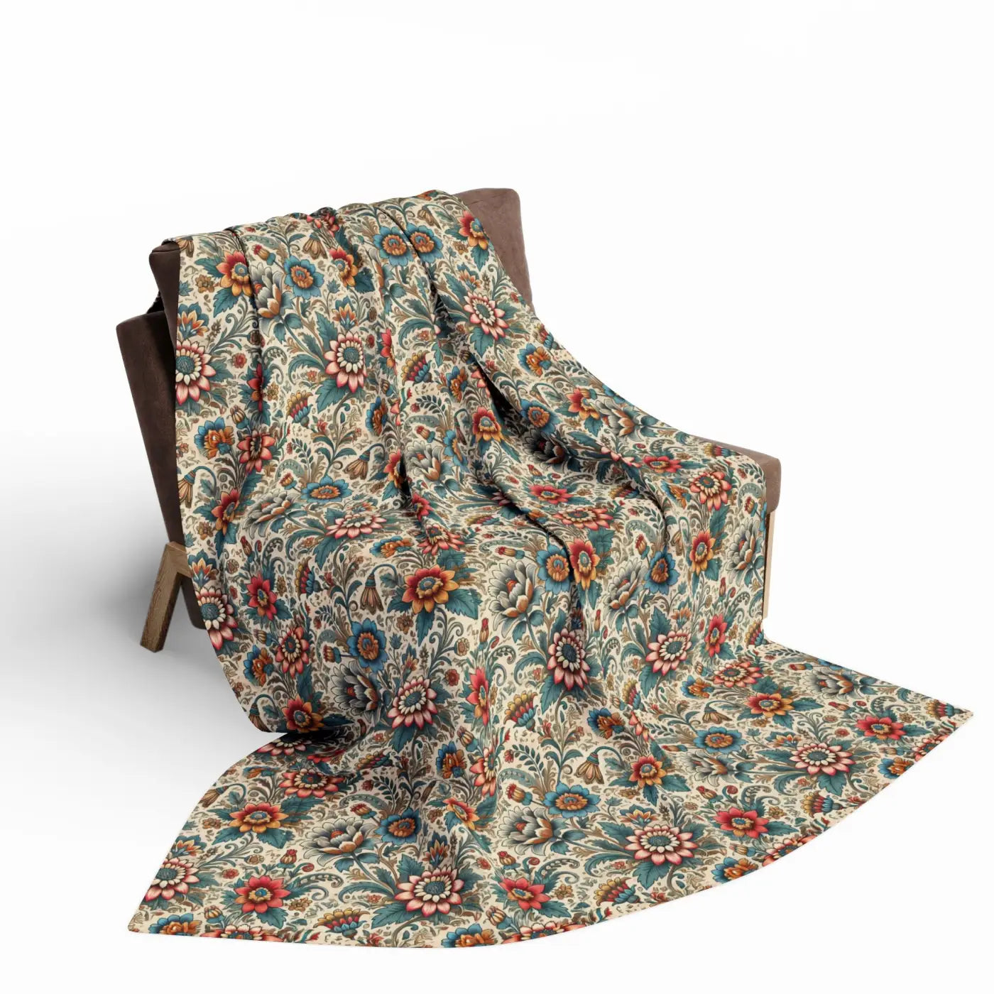 Vibrant Flowers Arctic Fleece Blanket - Cozy Home Decor - DipaliZ