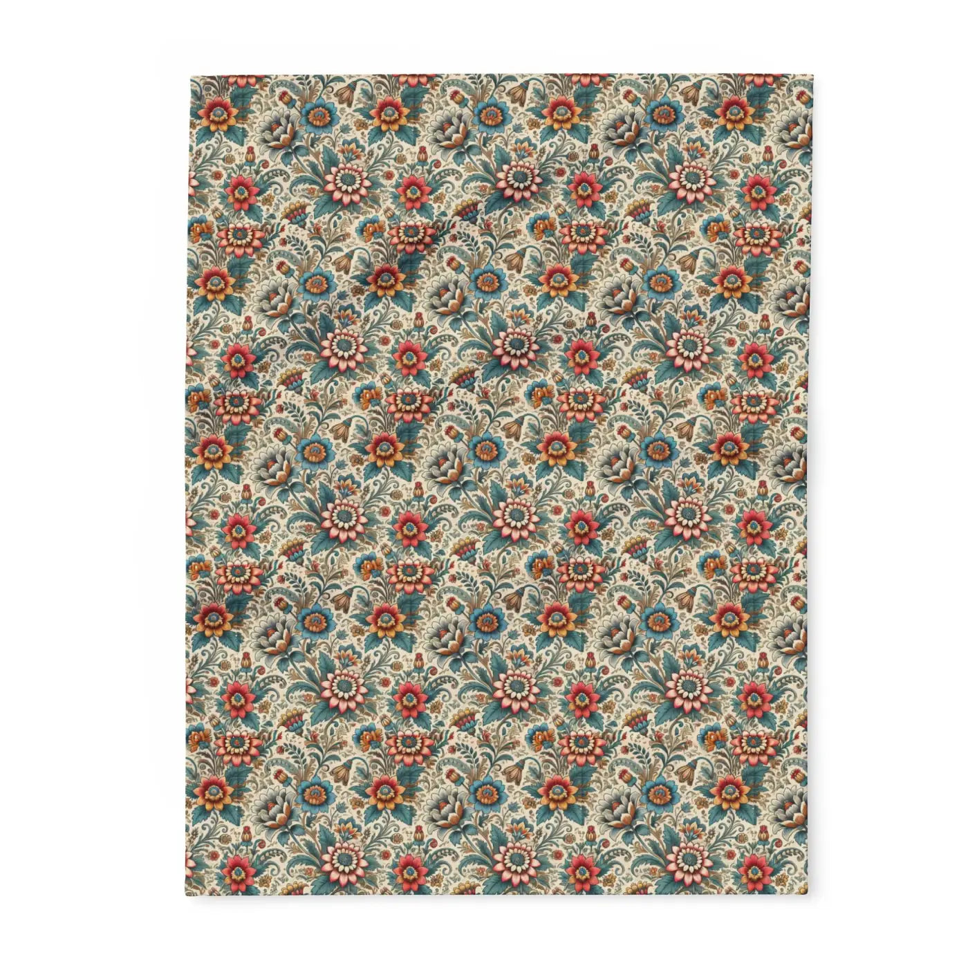 Vibrant Flowers Arctic Fleece Blanket - Cozy Home Decor - DipaliZ