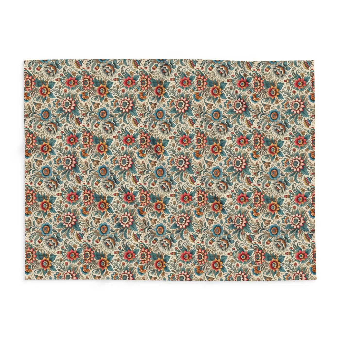 Vibrant Flowers Arctic Fleece Blanket - Cozy Home Decor - DipaliZ