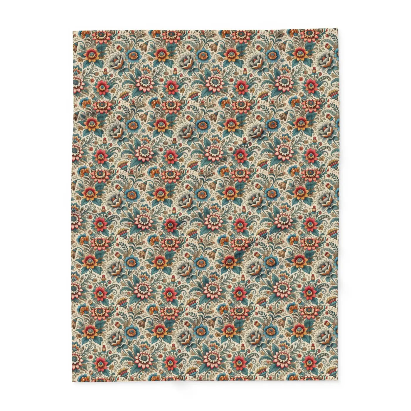 Vibrant Flowers Arctic Fleece Blanket - Cozy Home Decor - DipaliZ