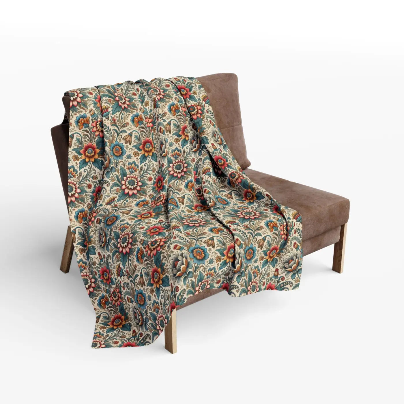 Vibrant Flowers Arctic Fleece Blanket - Cozy Home Decor - DipaliZ