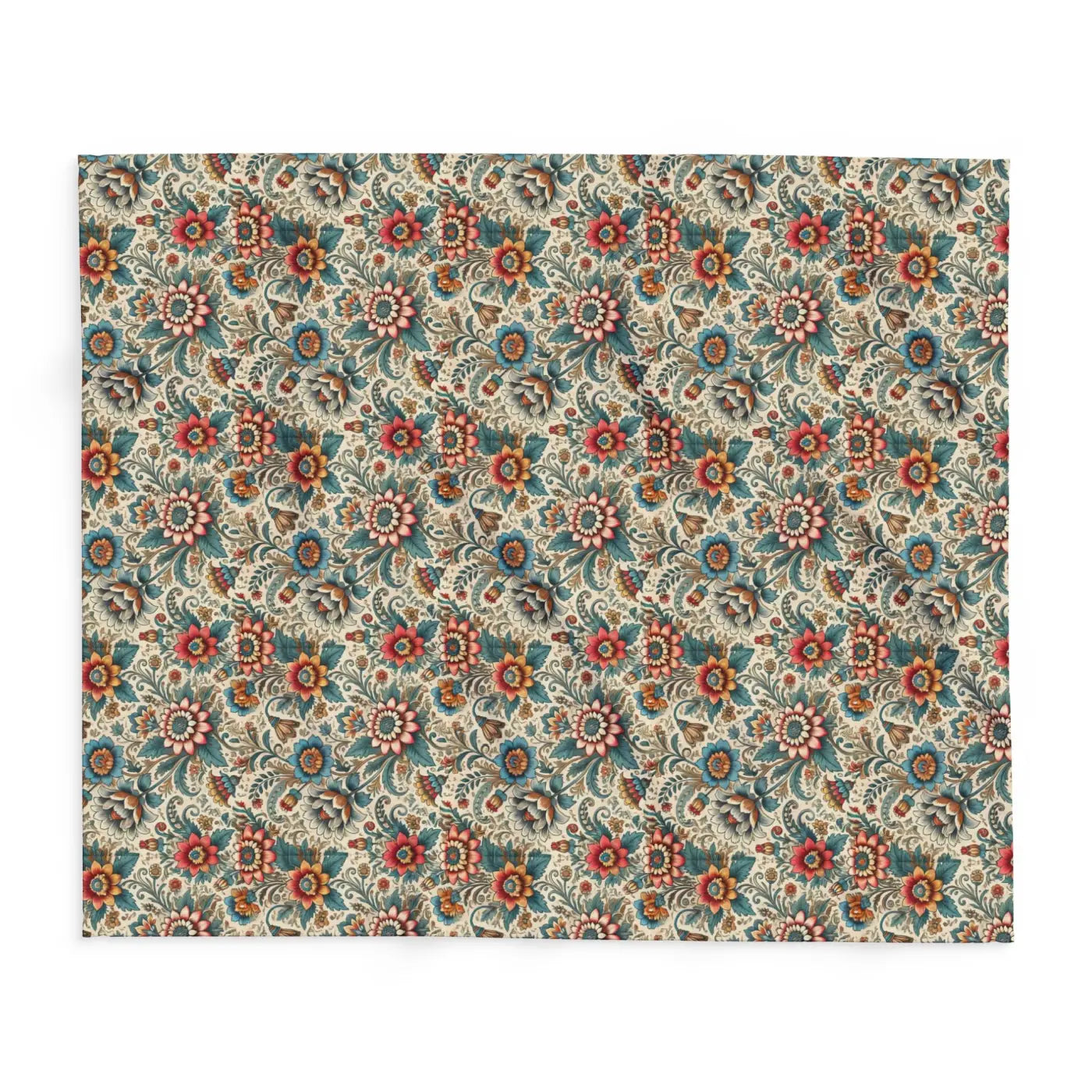 Vibrant Flowers Arctic Fleece Blanket - Cozy Home Decor - DipaliZ