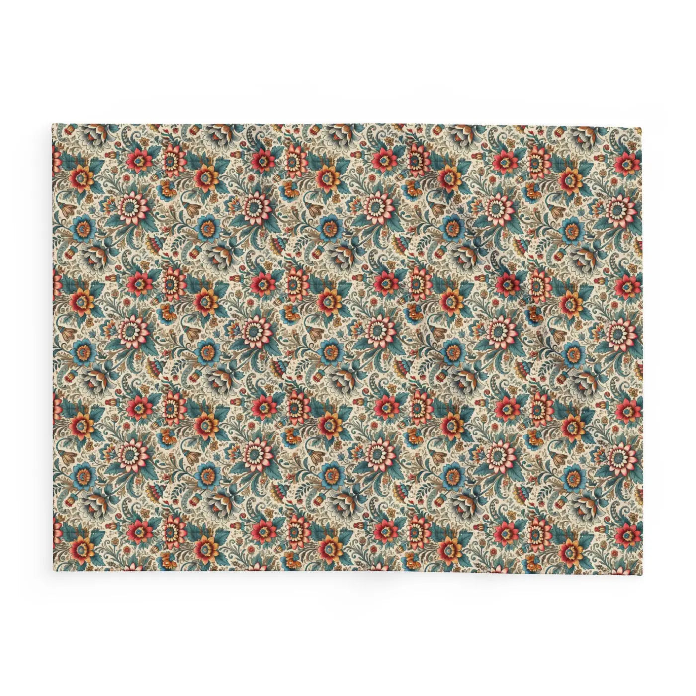 Vibrant Flowers Arctic Fleece Blanket - Cozy Home Decor - DipaliZ