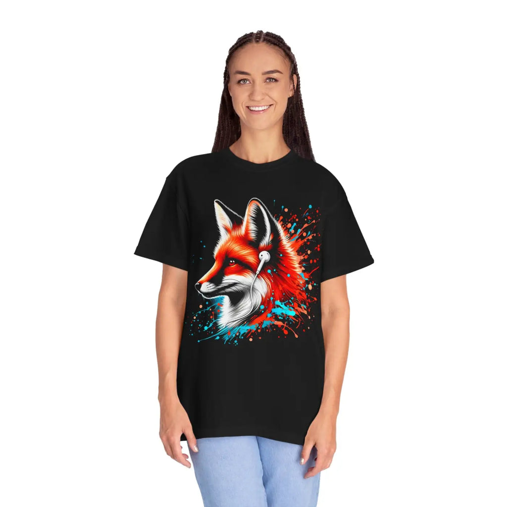 Vibrant Fox Graphic Unisex Colorful Tee - Bold Statement - DipaliZ