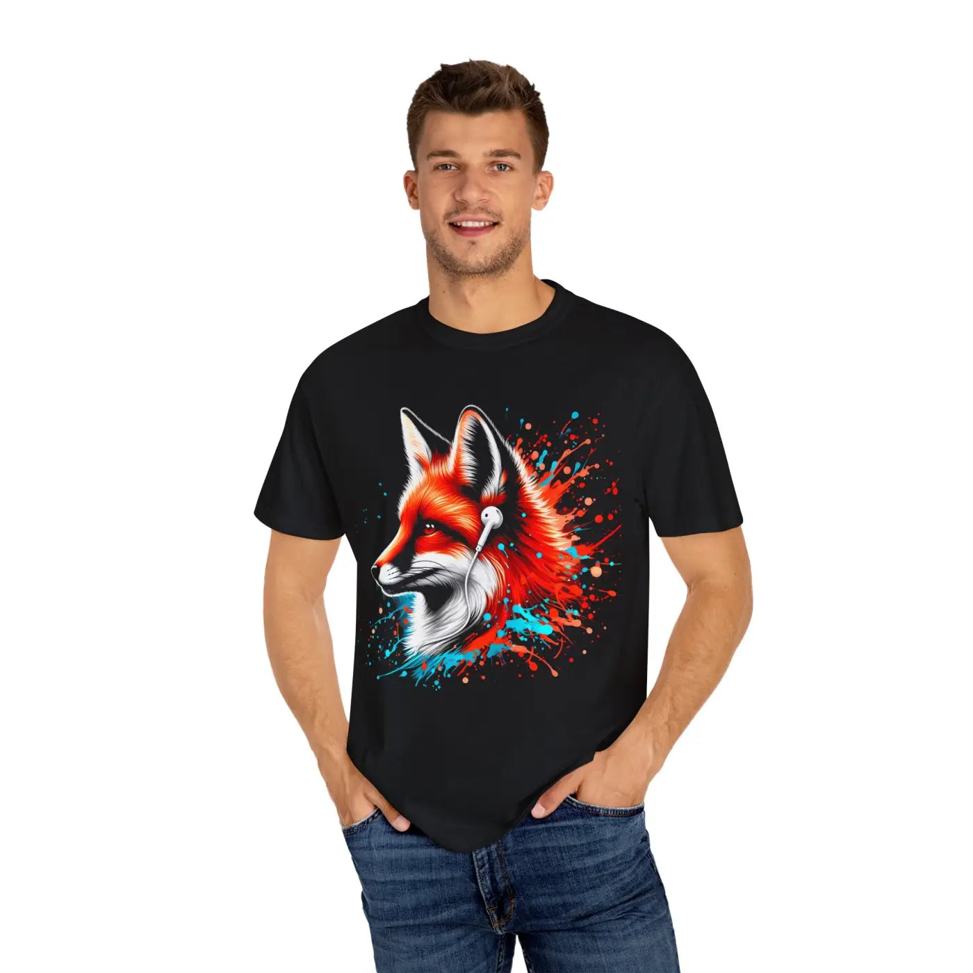 Vibrant Fox Graphic Unisex Colorful Tee - Bold Statement - DipaliZ