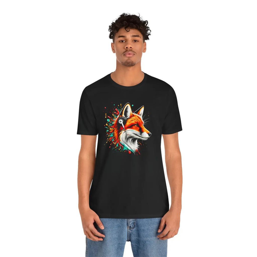Vibrant Fox Graphic Tee - Stylish Casual Wear - DipaliZ