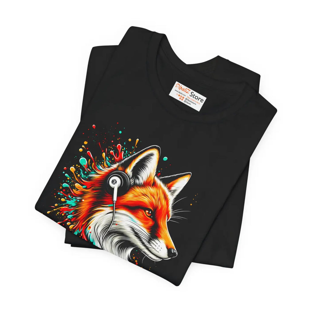 Vibrant Fox Graphic Tee - Stylish Casual Wear - DipaliZ