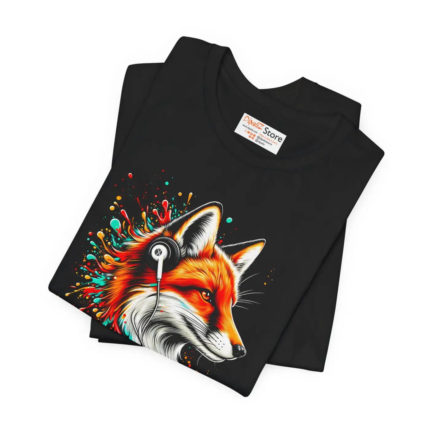 Vibrant Fox Graphic Tee - Stylish Casual Wear - DipaliZ
