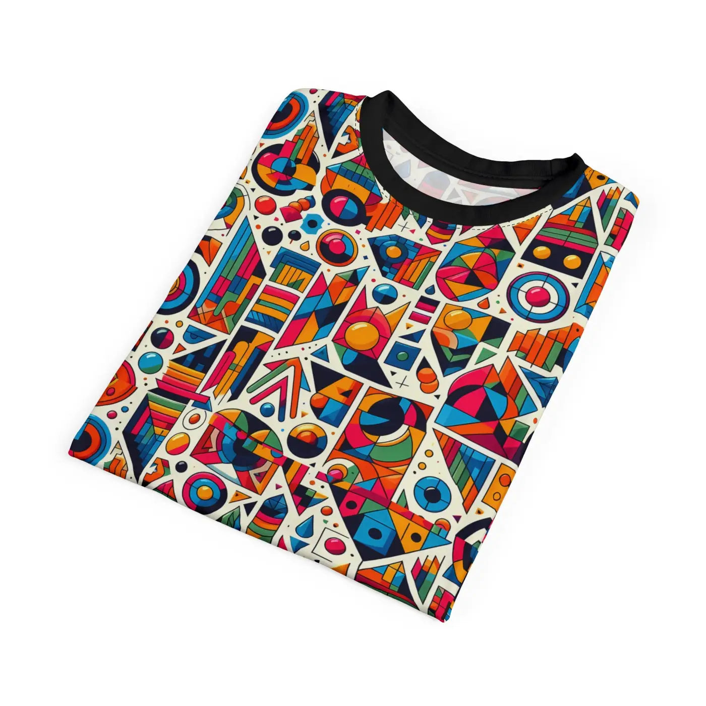 Vibrant Geometric Pattern Unisex Tee - All-Over Print - DipaliZ