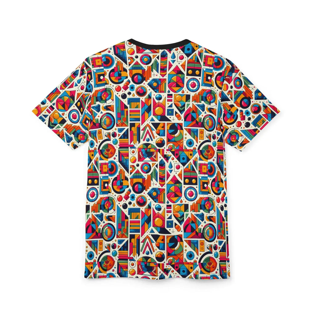 Vibrant Geometric Pattern Unisex Tee - All-Over Print - DipaliZ