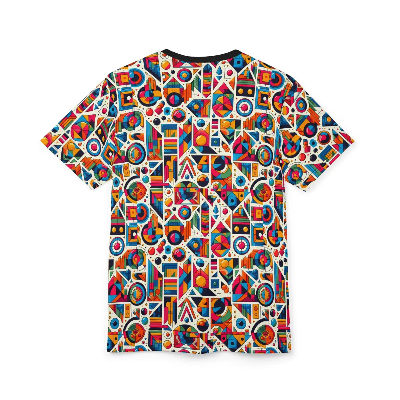Vibrant Geometric Pattern Unisex Tee - All-Over Print - DipaliZ