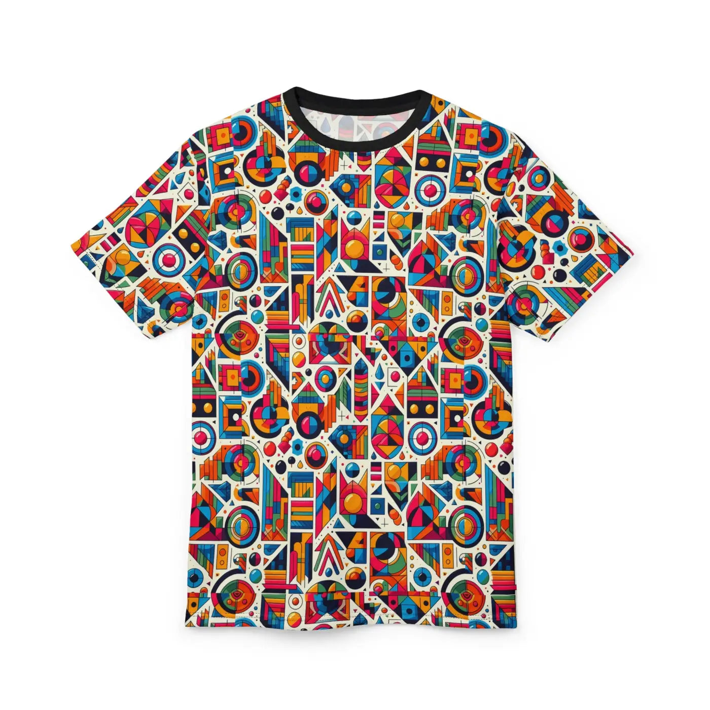 Vibrant Geometric Pattern Unisex Tee - All-Over Print - DipaliZ