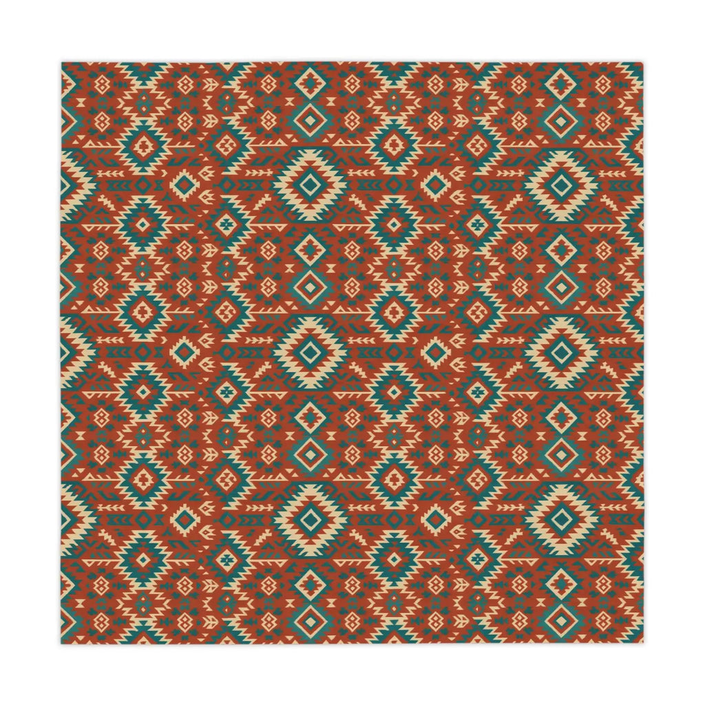 Vibrant Geometric Tablecloth - Boho Chic Style Easy Care - DipaliZ
