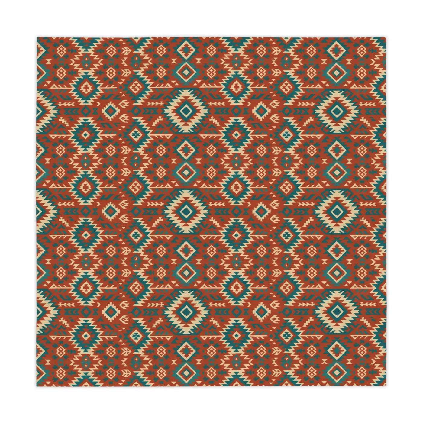 Vibrant Geometric Tablecloth - Boho Chic Style Easy Care - DipaliZ