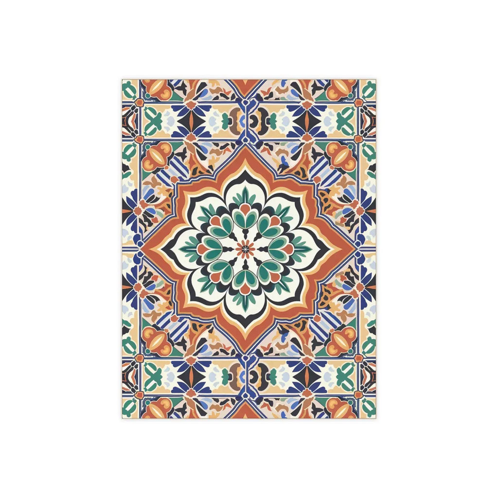Vibrant Geometrical Pattern Ceramic Tile Decor - Wall Art - DipaliZ