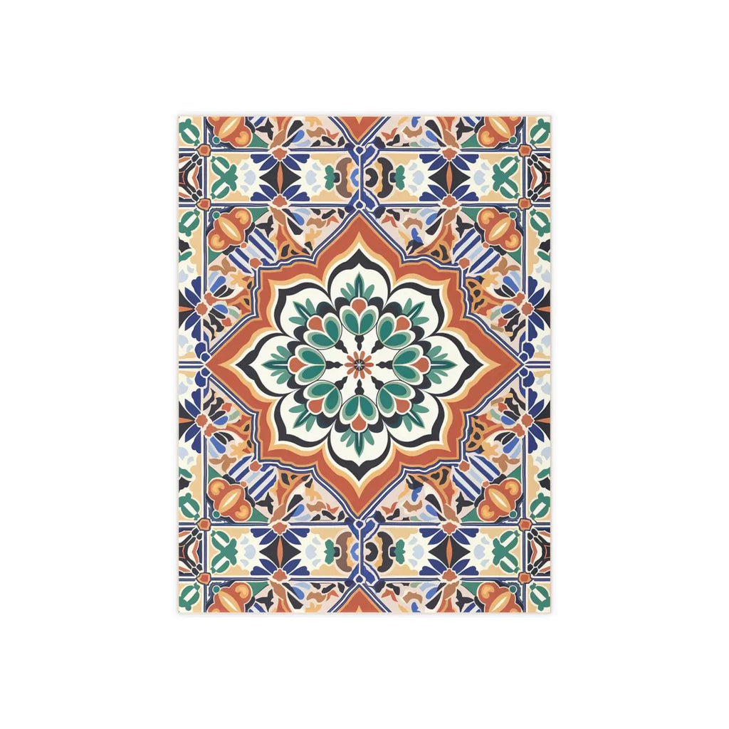 Vibrant Geometrical Pattern Ceramic Tile Decor - Wall Art - DipaliZ