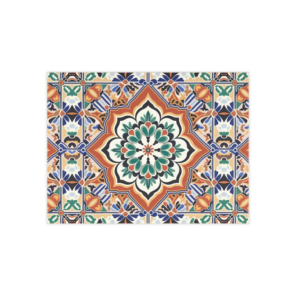 Vibrant Geometrical Pattern Ceramic Tile Decor - Wall Art - DipaliZ