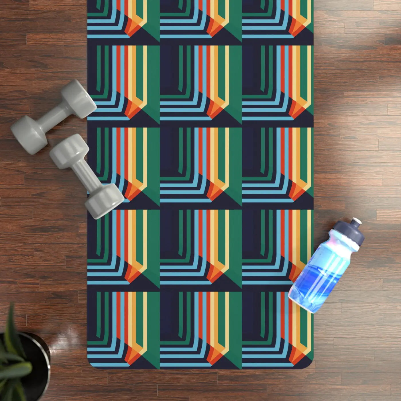 Vibrant Rubber Yoga Mat - Anti-Slip Ultimate Grip - DipaliZ