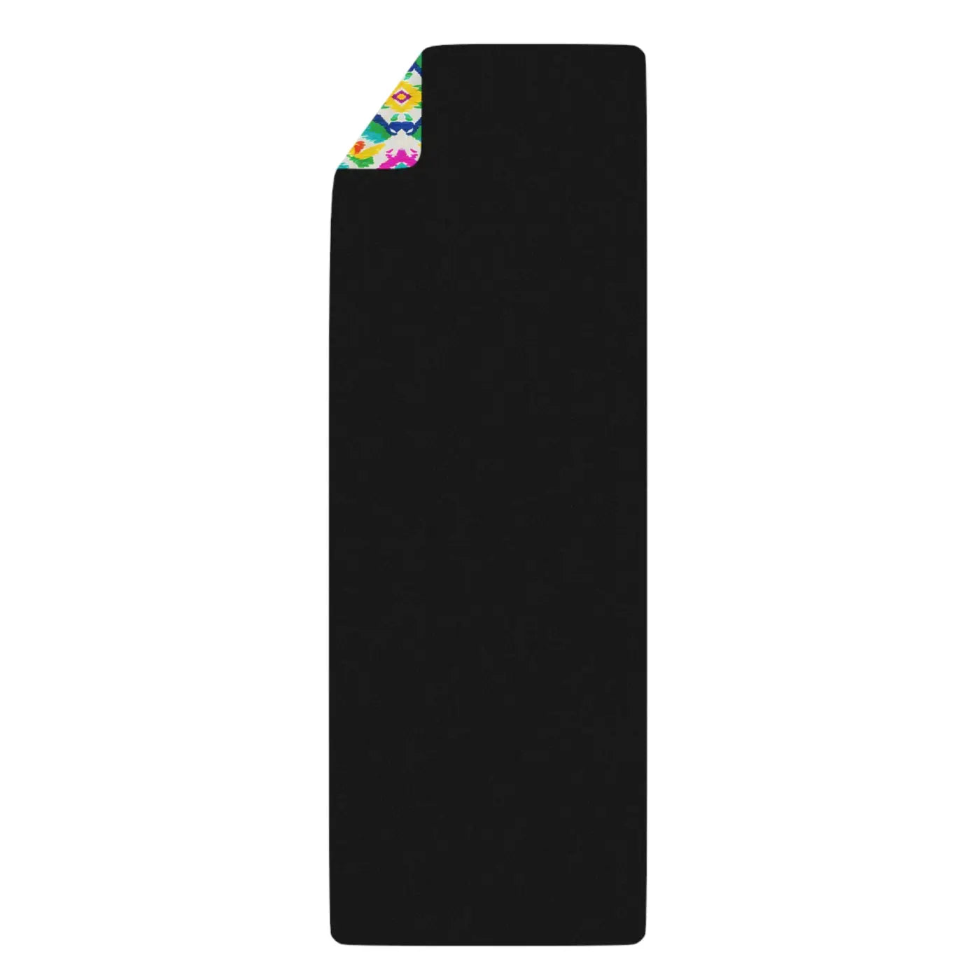 Ikat Rubber Yoga Mat - Hand Painted Microfiber Suede - DipaliZ