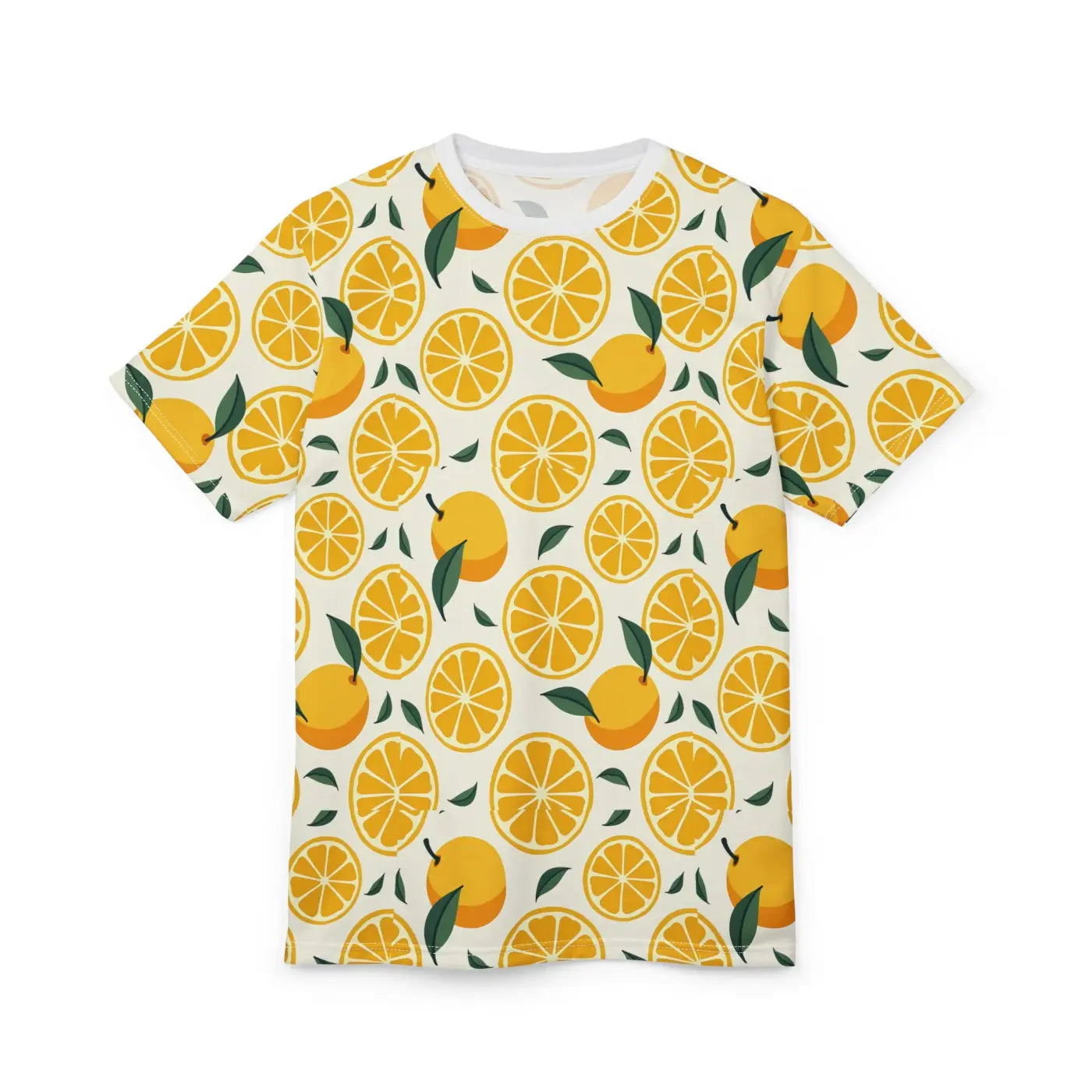 Vibrant Lemon Print Tee - Citrus Summer Style - DipaliZ