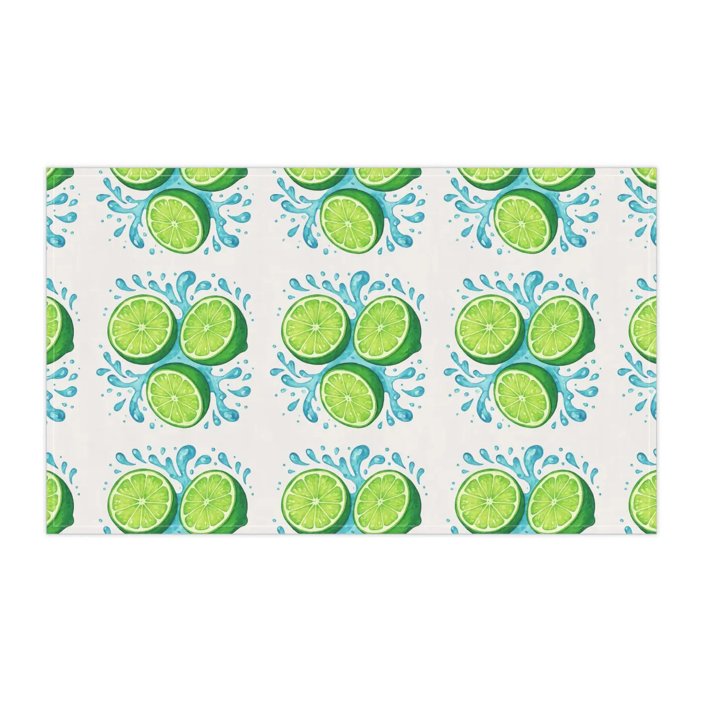 Premium Vibrant Lime Tea Towels - Slice Tea Helpers - DipaliZ