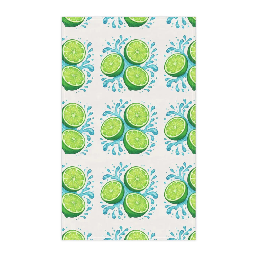 Premium Vibrant Lime Tea Towels - Slice Tea Helpers - DipaliZ