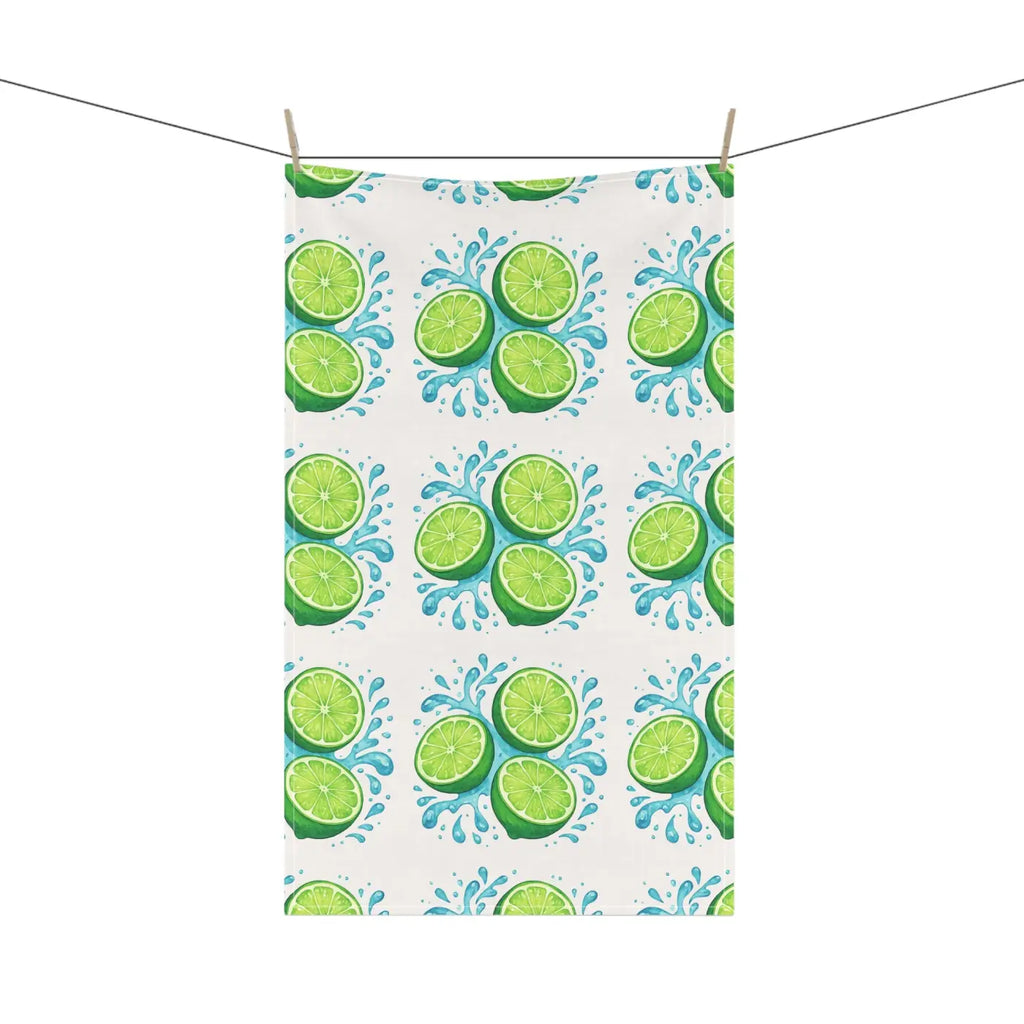 Premium Vibrant Lime Tea Towels - Slice Tea Helpers - DipaliZ