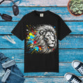 Lion T-Shirt - Vibrant Lion Art for Nature Lovers - DipaliZ