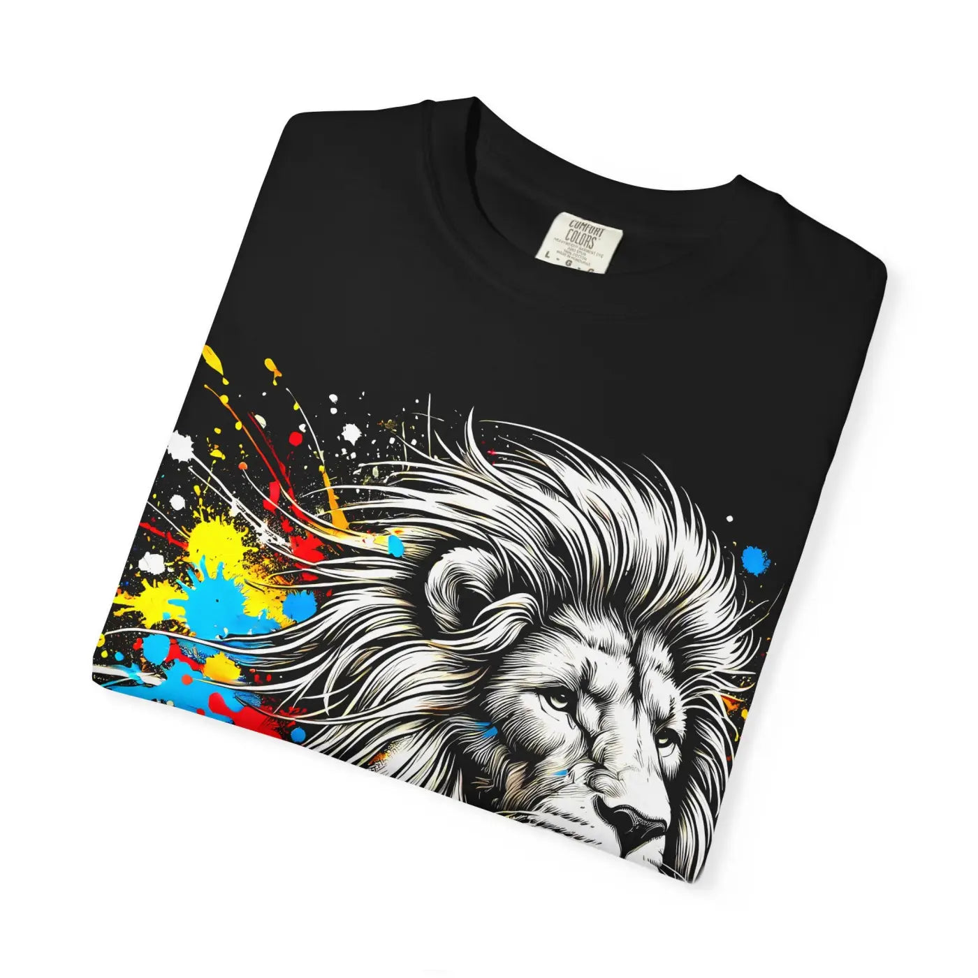 Lion T-Shirt - Vibrant Lion Art for Nature Lovers - DipaliZ