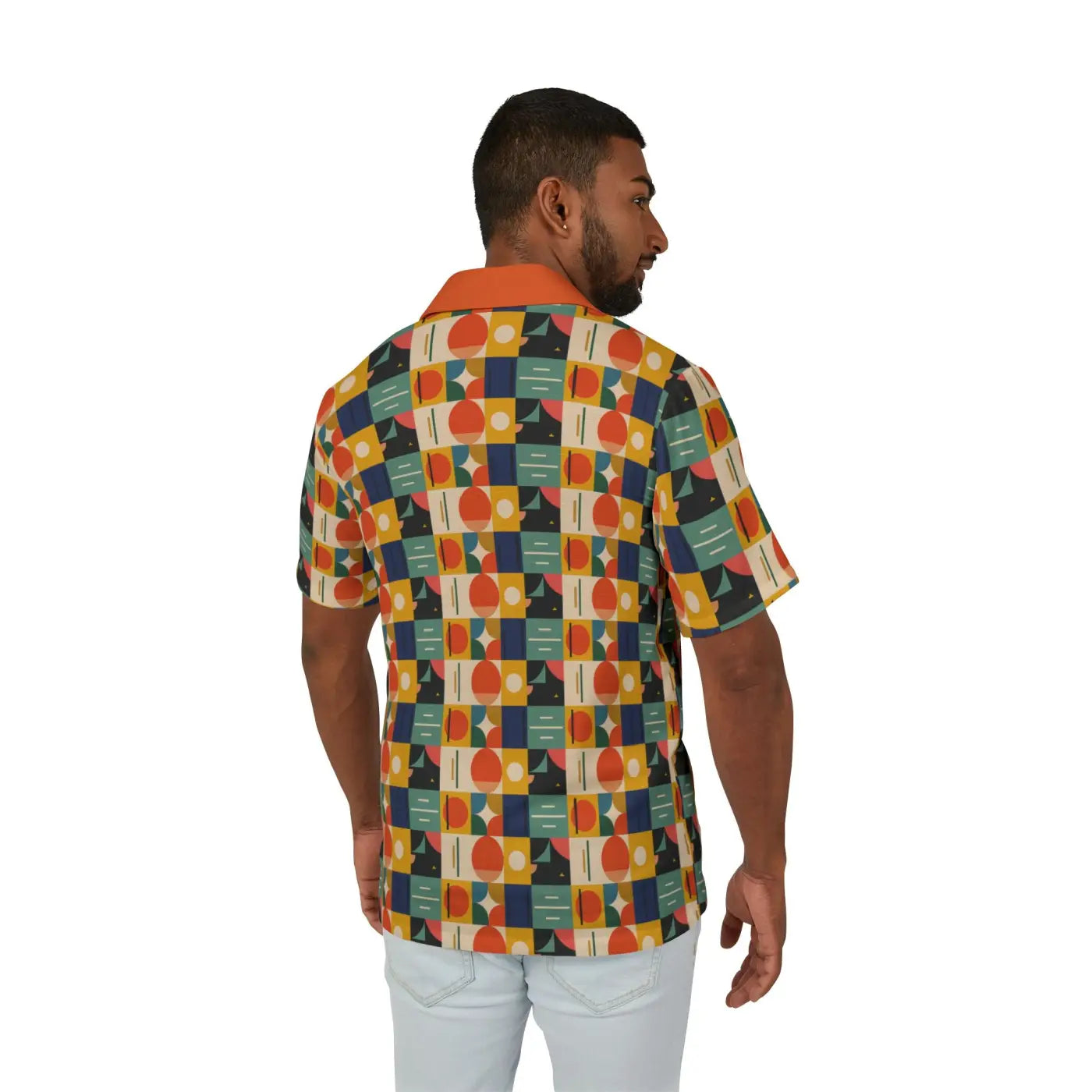 Vibrant Hawaiian Camp Shirt - Retro Tropical Print - DipaliZ