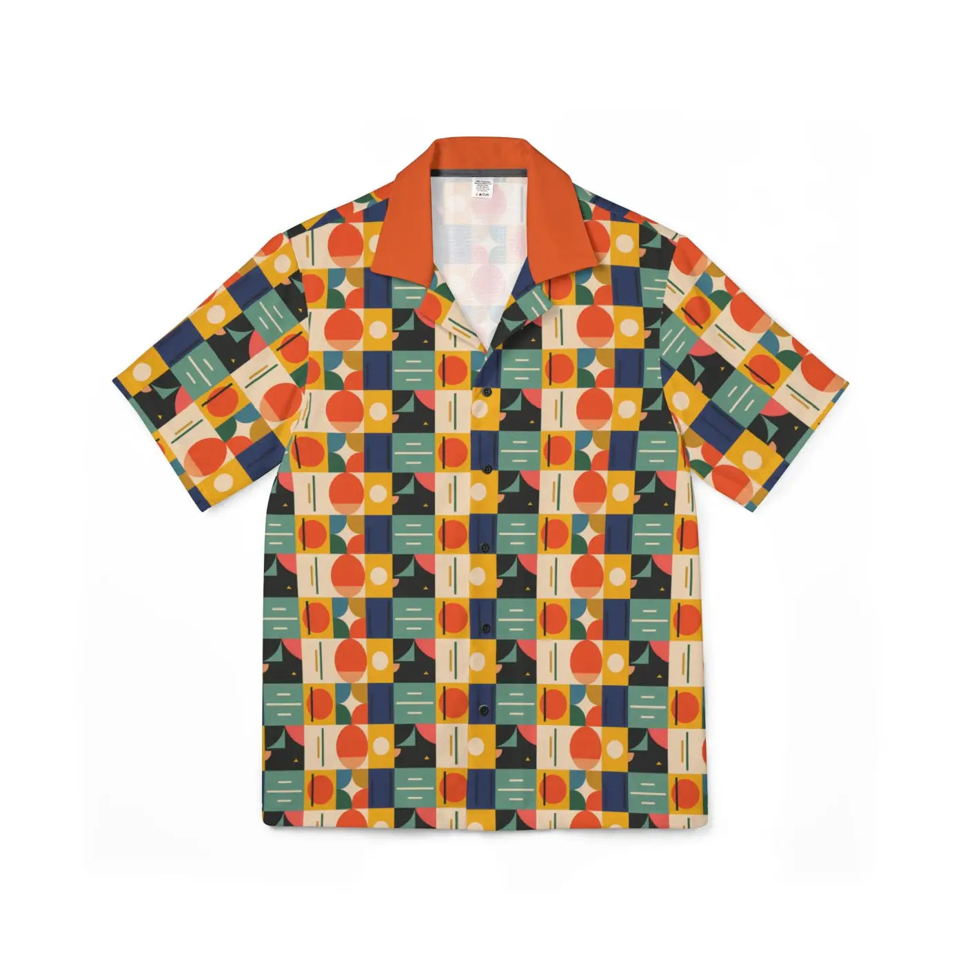 Vibrant Hawaiian Camp Shirt - Retro Tropical Print - DipaliZ