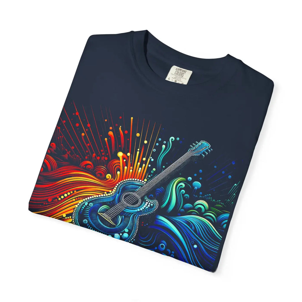 Unisex Garment-Dyed T-Shirt - Vibrant Music Lovers - DipaliZ