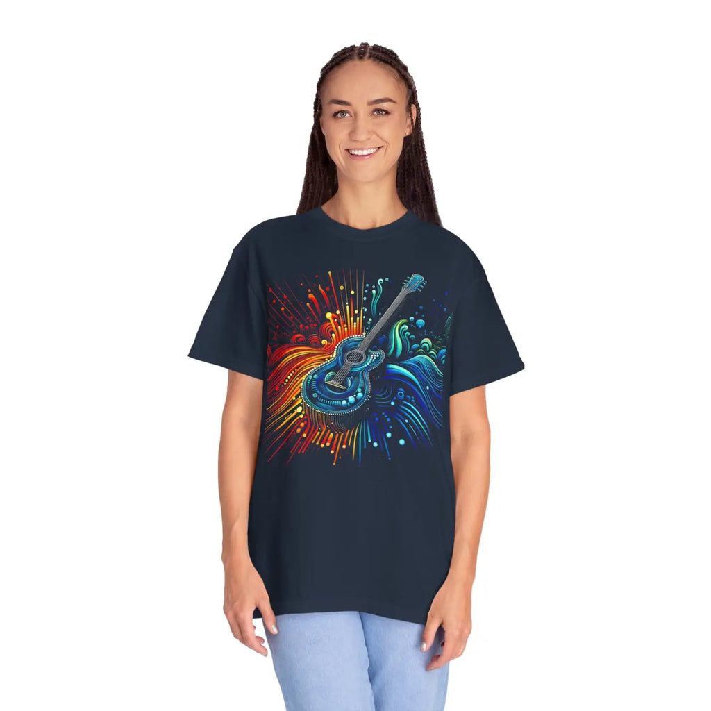 Unisex Garment-Dyed T-Shirt - Vibrant Music Lovers - DipaliZ