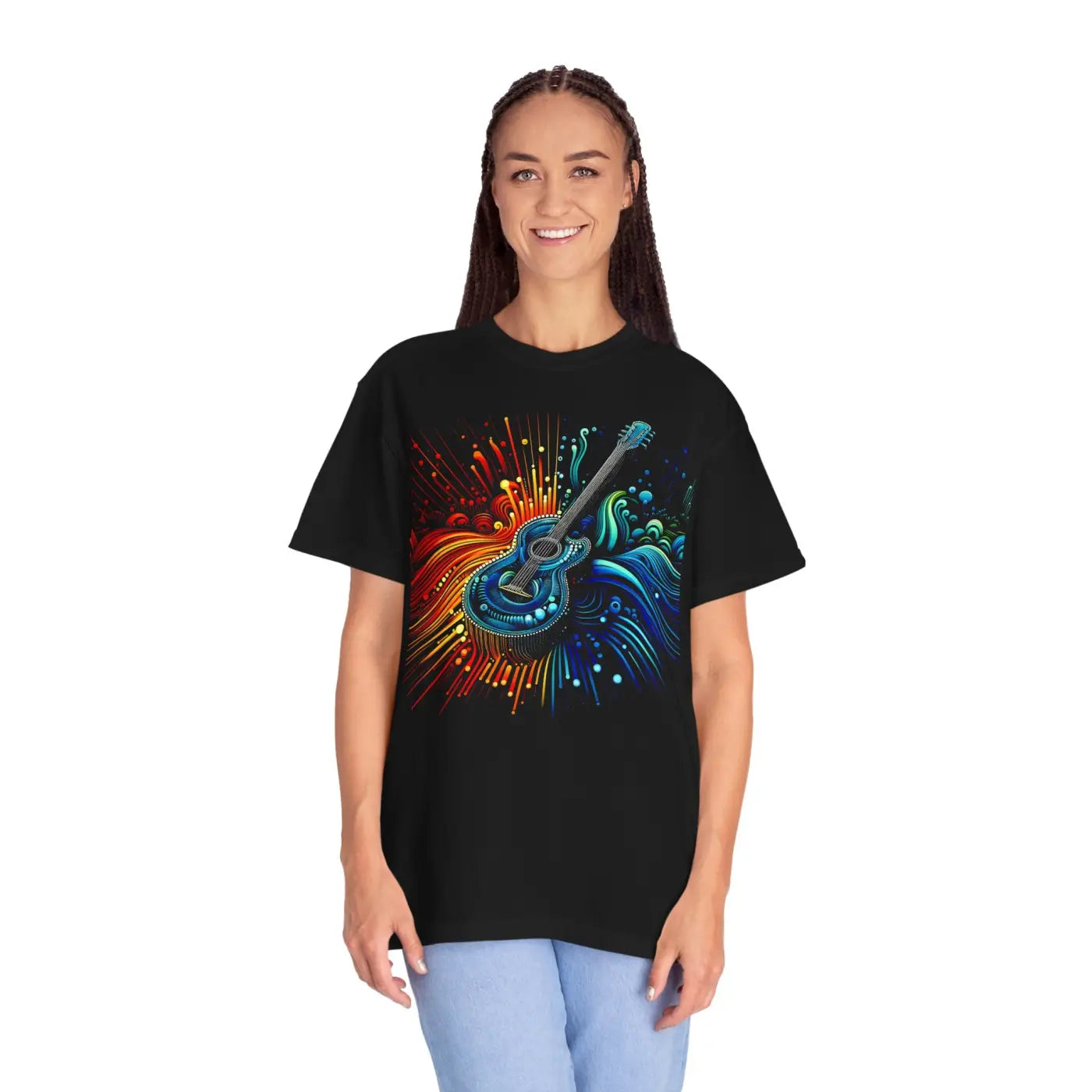 Unisex Garment-Dyed T-Shirt - Vibrant Music Lovers - DipaliZ