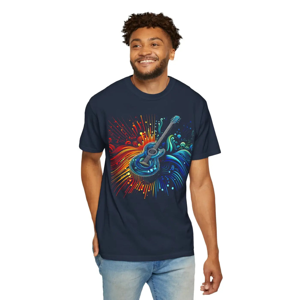 Unisex Garment-Dyed T-Shirt - Vibrant Music Lovers - DipaliZ