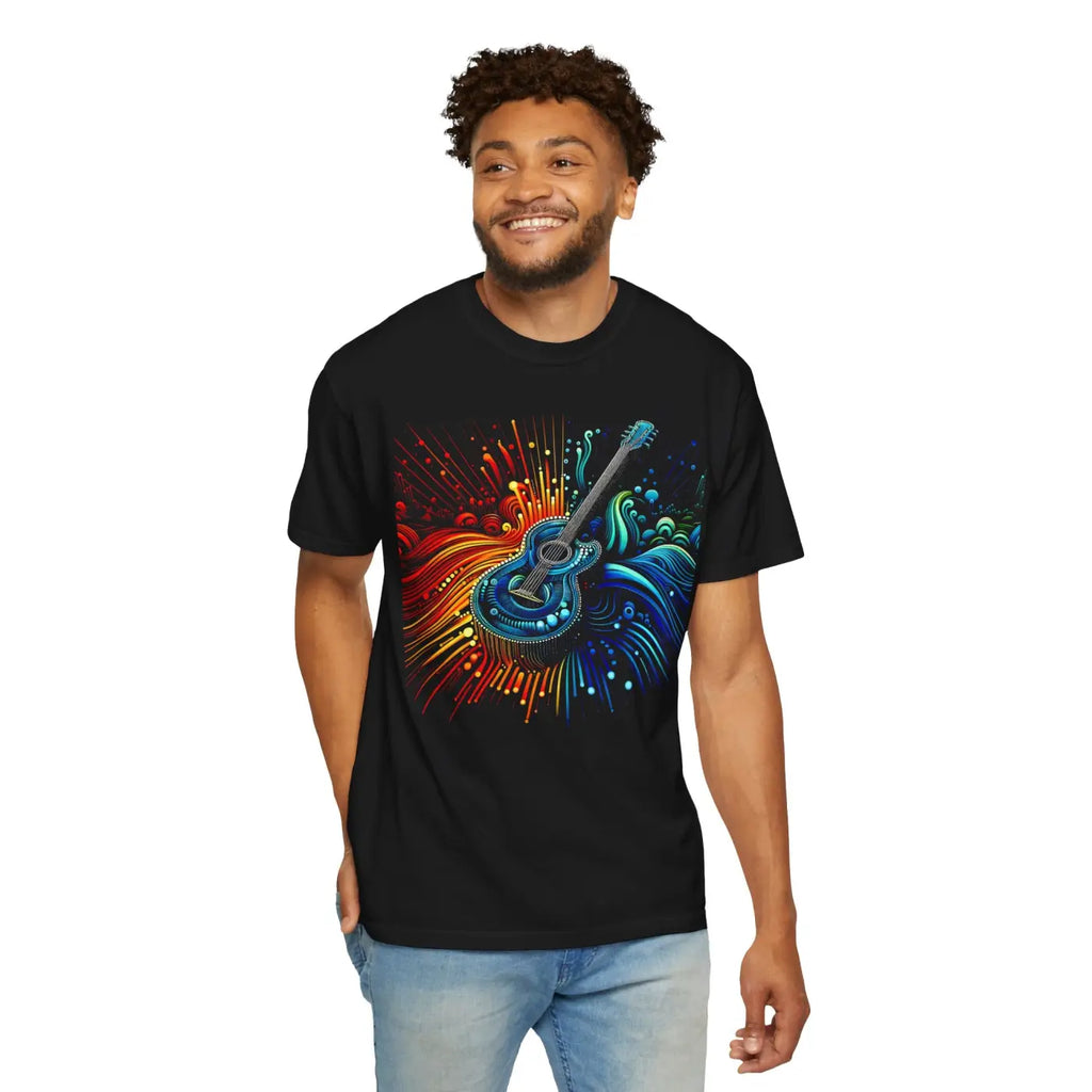 Unisex Garment-Dyed T-Shirt - Vibrant Music Lovers - DipaliZ