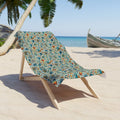 Vibrant Patterned Beach Towel - Bold Fish Design - DipaliZ