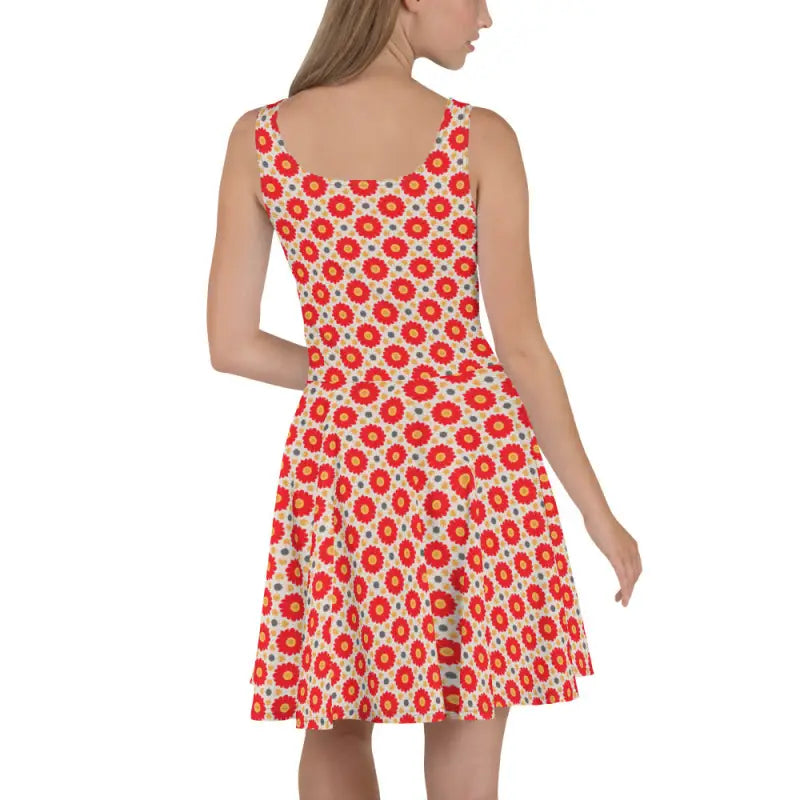 Sleeveless Skater Dress - Stunning Silhouette and Vibrant Flair - DipaliZ